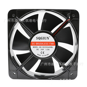 พัดลมไร้แปรงถ่าน Sqgiun Dc ขนาด 200 มม. 24V 1.5A พัดลมระบายความร้อนอุตสาหกรรมสำหรับการกระจายความร้อนของเครื่องจักร - Product Image 1