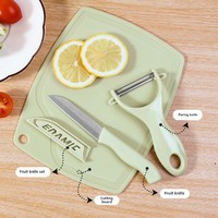 Keramisch Fruit Meloen Schaafmachine Peeling Messenset Roestvrij Staal Multifunctionele Pp Snijplank Voor Thuisgebruik Van Studenten