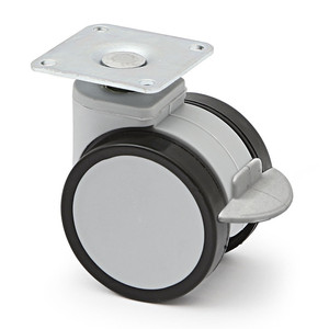Duncan Schwenkrolle 50 h64 grauer Kunststoff ohne Bremse, mit Bremse - Product Image 1