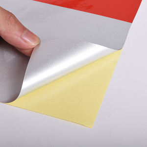 Griglia di colore cristallo pellicola riflettente adesivo reticolo giallo nero e rosso bianco diagonale striscia riflettente nastro di avvertimento - Product Image 5