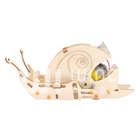 Kit de Modelo de Caracol Mecánico de Madera Wincent DIY, Juguete Educativo de Ciencia STEM con Motor para Niños
