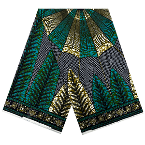 100% nueva tela de algodón con estampado de cera africana, tela Holldan peinada de cera <span class=keywords><strong>Real</strong></span> para textiles para el hogar, retardante de llama para niños y niñas - Product Image 1