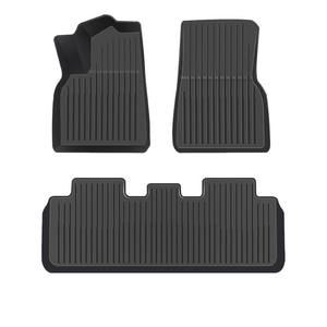 Tapis de sol de voiture 3D en caoutchouc TPE ensemble complet pour <span class=keywords><strong>Tesla</strong></span> modèle Y tapis de voiture Juniper pour modèle 3 accessoires Highland <span class=keywords><strong>Tesla</strong></span> - Product Image 2