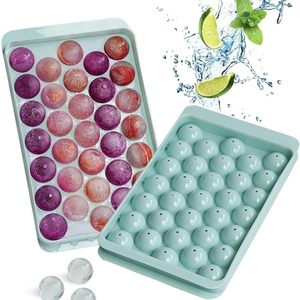 Khay Làm Đá Viên Tròn Bán Chạy Khuôn Làm Đá Viên Bằng Nhựa Khay Làm Đá Viên Tròn Nhỏ 33 Khoang - Product Image 2