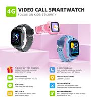 4G Video Call Kinderen Smart Watch LBS/WiFi Locatie Camera SOS Waterdichte Remote Monitor Wekker Antwoord oproepen LT37
