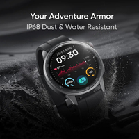 Reloj Inteligente Realme Watch S2 Versión Global Negro con Pantalla AMOLED de 1.43", Motor Super AI y Batería de Hasta 20 Días