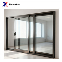 Ventana Corredera Triple de Aluminio con Malla Mosquitera de Acero Inoxidable para Casa