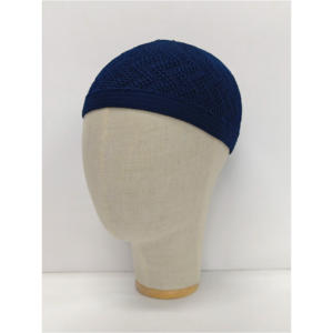 Gorro de oración musulmán de algodón personalizable a la moda gorro de punto étnico Kopiah para viajes al aire libre y uso diario - Product Image 3