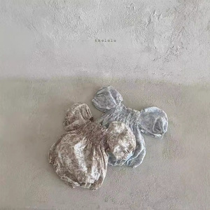 Tutina Floreale con Maniche a Sbuffo per Bambine, Stile Coreano Fresco ed <span class=keywords><strong>Elegante</strong></span> per l'Estate - Product Image 4