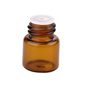 Flacon compte-gouttes vide en verre ambré LANJING 1ml 2ml 3ml 5ml pour huiles essentielles avec réducteur d'orifice