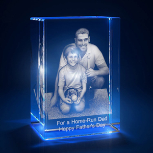 Pareja imagen 3D cristal láser cubo para recuerdo de viaje - Product Image 5