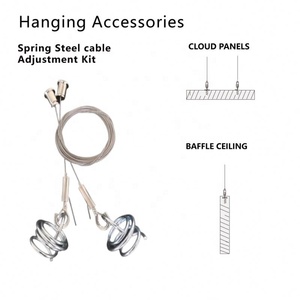 Paneles Acústicos de Techo de Lana de Vidrio, Lámpara Colgante Ignífuga, Fácil Instalación en Rejilla para Techos Falsos en Edificios - Product Image 6