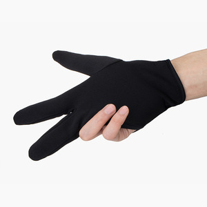 Gant de protection anti-brûlure en néoprène noir à trois doigts Wanmei pour lisseur de cheveux en salon - Product Image 1
