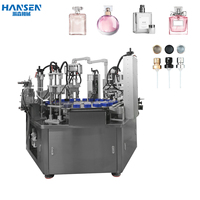 Machine de remplissage et de bouchage automatique tout-en-un pour bouteilles en plastique, idéale pour les contenants d'huile et de parfum