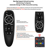 Control Remoto Inteligente Universal G10 G10S Pro BT 2.4G Mini con Voz y Giroscopio, Air Mouse con Código Fijo, Batería AAA, para Google Android TV Box