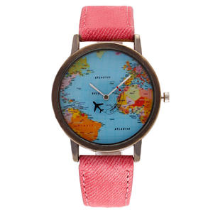 Montre à quartz pour hommes avec cadran en alliage World Earth <span class=keywords><strong>Avion</strong></span> du fabricant - Product Image 2