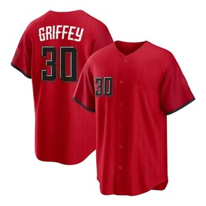 Maillots de baseball pour hommes 2026 Cincinnati City Connect – 44 Elly De <span class=keywords><strong>La</strong></span> <span class=keywords><strong>Cruz</strong></span>, 30 Griffey Jr., 27 Stewart – Maillot de baseball américain brodé - Product Image 4