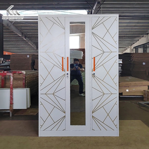 Armoire en fer, nouvelle armoire en acier pour chambre à coucher, simple, peinture au pistolet, moderne, <span class=keywords><strong>dressing</strong></span> en métal, almirah - Product Image 2