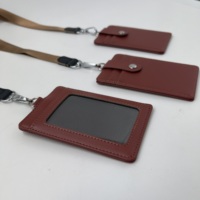 Lanière personnalisable en cuir avec logo en gros, porte-badge d'identification en relief pour ceinture de travail, réglable