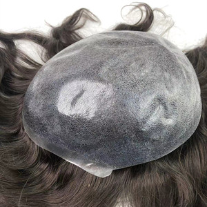 YL Remy <span class=keywords><strong>capelli</strong></span> naturali per uomini e donne parrucche europee <span class=keywords><strong>capelli</strong></span> Remy iniezione parrucchino pelle sottile - Product Image 4