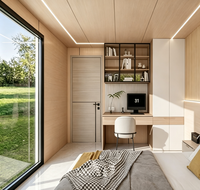 Maison mobile, maison modulaire, maison préfabriquée, faible coût de transport, plan de configuration personnalisé, montage facile pour camp de travailleurs, maison miniature