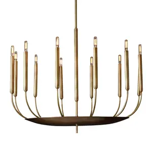 UNITEFOUR – lustre industriel Vintage en fer forgé pour Loft, éclairage suspendu à bougie classique