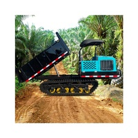 Dumper sur chenilles 3 tonnes Dumper sur chenilles diesel personnalisable-Camion auto-videur hydraulique pour la vente