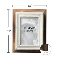 Décor de ferme luxe Antique fait à la main 4x6 "rustique bois Art famille amour Funia Photo cadre Photo Bilderrahmen cadre en bois