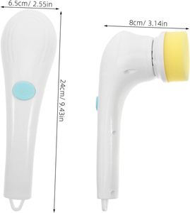 5 in 1 Rechargeable Handheld PP Nylon Eco-Friendly Multi-Functional <b>Electric</b> <b>Cleaning</b> <b>Brush</b> for Bathroom & Kitchen Floors - Product Image 1