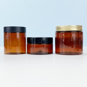 25ml 100ml Cosmetic Container Packaging Color Customization, Custom logo Silk Screen Hot Stamping <b>Plastic</b> <b>Jar</b> with Aluminum Cap - Product Image 3