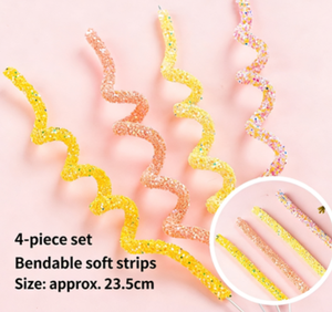 สายรัดสีสันสดใส DAMAI แบบ DIY งอได้ สำหรับตกแต่งเค้ก อุปกรณ์ตกแต่งขนมสำหรับงานวันเกิด - Product Image 4