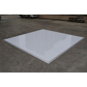 4x4ft modular dance floor portable white wood party flooring - Product Image 6