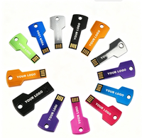 Envío Gratis a India, Memoria USB Metálica con Forma de Llave, 2GB 4GB 8GB 16GB 32GB, Logotipo Personalizado, Pendrive