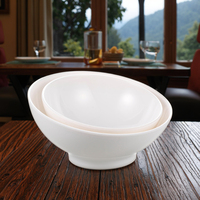 Offre Spéciale blanc couleur réutilisable grand mélamine incliné saladiers