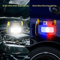 Lampe torche solaire étanche en ABS, lumière puissante, batterie rechargeable, 240-350 lumens, lampe de travail portable multifonction pour l'extérieur