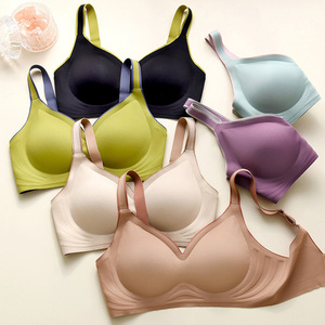 <span class=keywords><strong>Sujetadores</strong></span> inalámbricos sin costuras <span class=keywords><strong>para</strong></span> mujer, sujetador de Yoga de ocio <span class=keywords><strong>para</strong></span> <span class=keywords><strong>dormir</strong></span> cómodo, sujetador de gelatina de realce de superficie lisa <span class=keywords><strong>para</strong></span> mujer - Product Image 1
