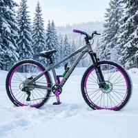 Vélo de montagne Dirt Jump de 26 pouces, cadre en carbone haute résistance, fourche à suspension avant, frein à disque, vélo tout-terrain