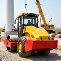 Compacteur vibrant routier 20 tonnes haute efficacité pour la construction routière, machine à tambour unique pour le compactage du sol - Prix