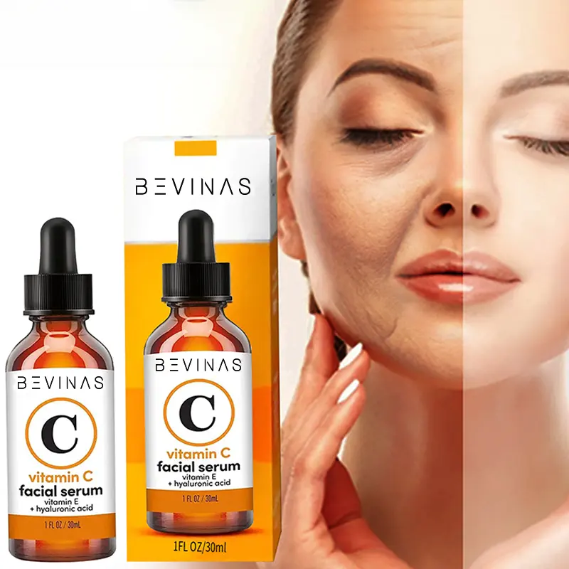 Solution de vitamine C hydratante et raffermissante pour le rétrécissement des pores du visage