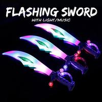 Effet sonore LED Pirate Épée Pirate Événements à thème Glow Party Supplies Kid Pirate Sword avec lumières