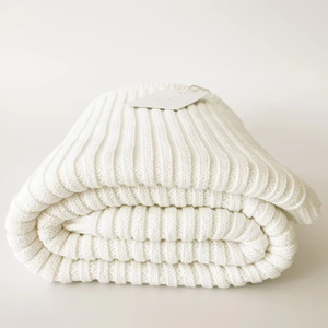 Faye Small MOQ Baby Knit Organic Cotton 200TC 80x100cm Winter Summer Plant Pattern 100% Newborn Swaddle <strong>Sleeping</strong> <strong>Blanket</strong> - Product Image 6