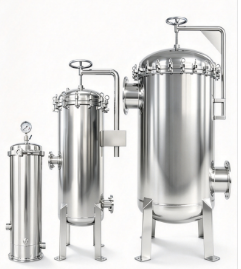 Filtro de Seguridad de Precisión de Acero Inoxidable SS304 con Certificación CE OEM, Carcasa de Filtro de Cartucho de 5 m, Agua RO, 1 Año de Garantía - Product Image 2