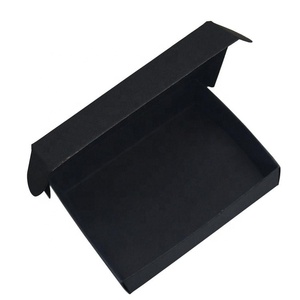 Personalisierte Beidseitig Bedruckte Schwarze Papierbox Maßgefertigte Versandboxen für Kleidung Faltbare Schuhbox - Product Image 4