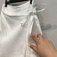 Sur mesure femmes vêtements printemps été nouveau japonais vieux argent Style lin Culottes Streetwear décontracté mode Jupe