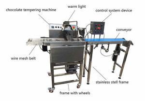 30kg sô cô la ngâm máy/sô cô la Kính nóng chảy enrobing máy/sô cô la enrober - Product Image 3