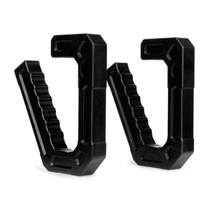 Ganchos de Remolque Getitall de Aluminio Negro para Jeep Jk Wrangler 07-18, Manijas Delanteras, Asideros, Reposabrazos - Product Image 1