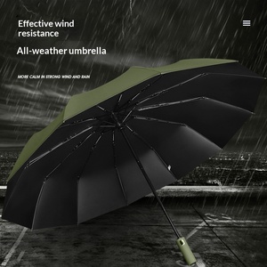 Paraguas Publicitario/de Regalo Totalmente Automático, Protección Solar, Recubrimiento Negro para Todo Clima, Logotipo Personalizado - Product Image 2