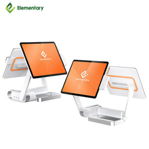 15 inch tất cả-trong-một màn hình cảm ứng <span class=keywords><strong>POS</strong></span> thiết bị đầu cuối cho nhà hàng được xây dựng trong máy quét mã vạch Windows Hệ thống tương thích PC - Product Image 6