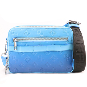 Embossed Leather Crossbody Bag Men Fashion Shoulder Bag <b>Small</b> Messenger Bag Custom Logo Travel <b>Chest</b> Bag - Product Image 3