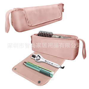 Hair Tools Travel Bag Medium Size Multi Function Zipper Closure For Straightener Curler Storage With Pockets And Elastic Bands - Product Image 3